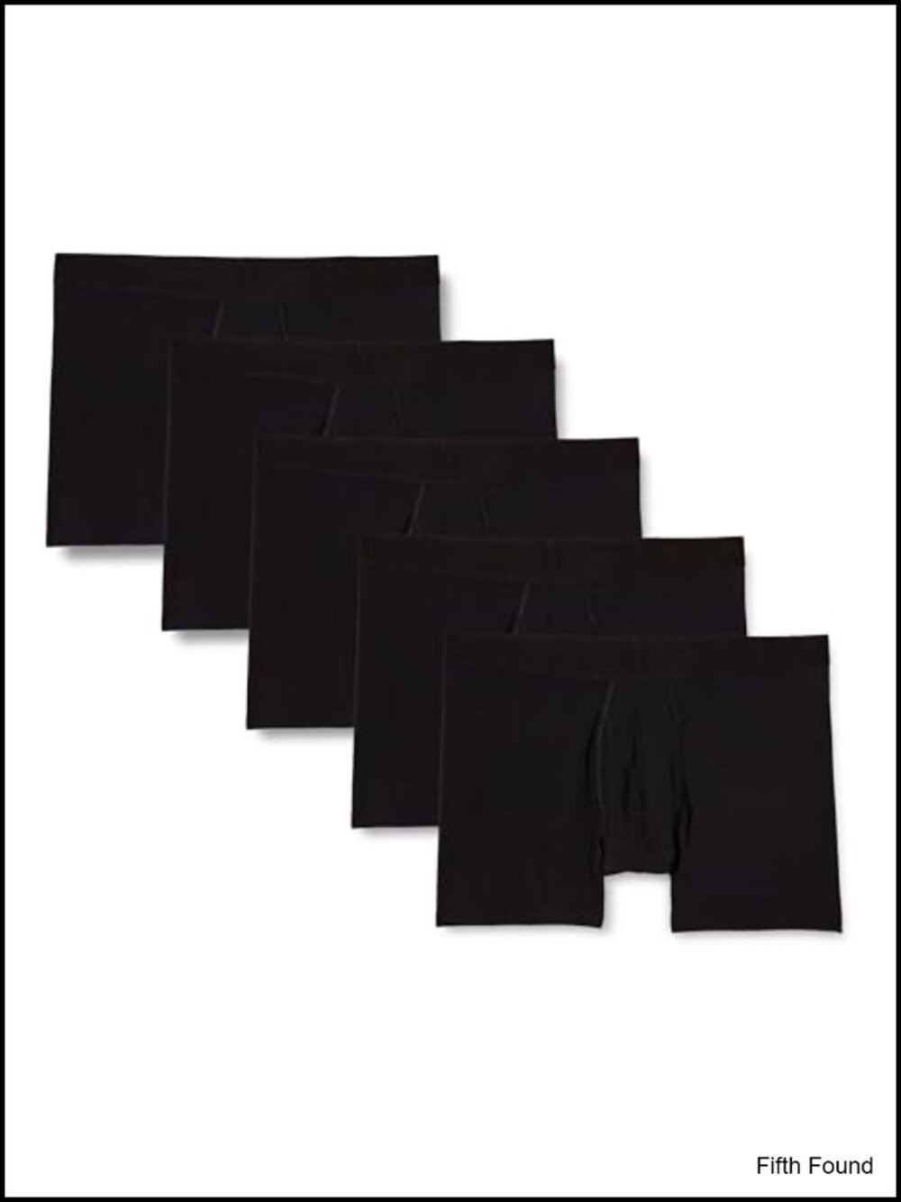 5 Pack Cotton Spandex Boxer Briefs Men's Underwear Slim Fit Big & Tall